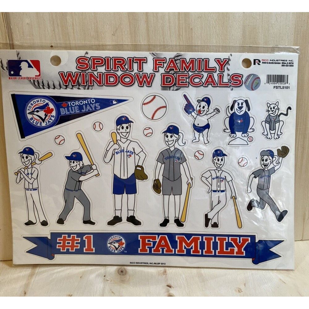 Toronto Blue‎ Jays MLB Baseball Family Decal Stickers #1 Fan Family New